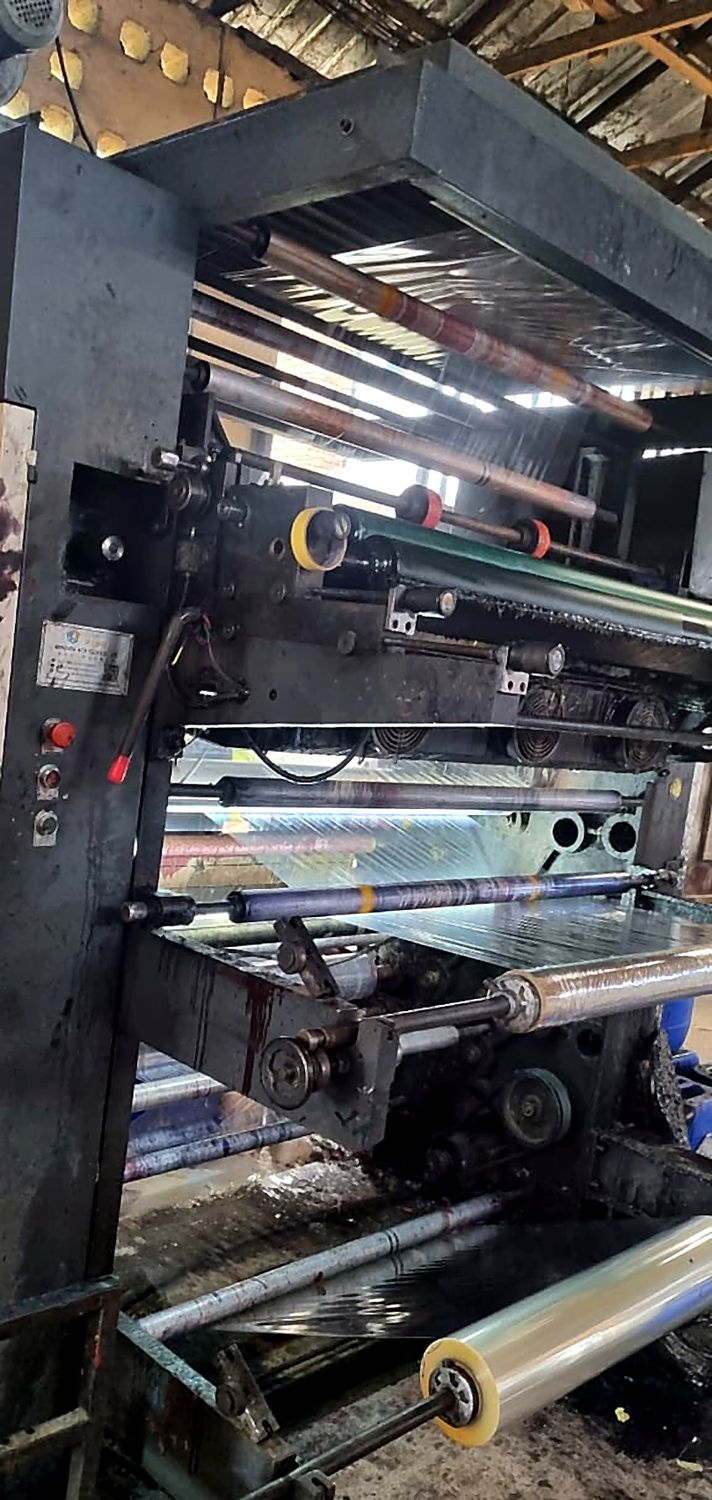 Rotogravure printing press producing branded packaging in Asaba